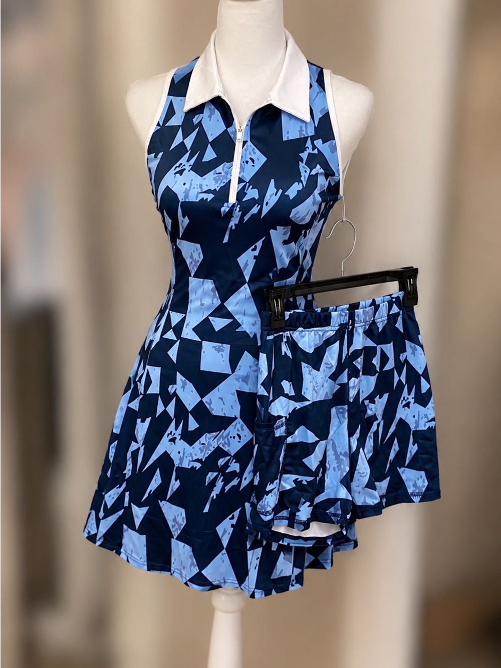 FKEEP golf and tennis sport dress- Abstract Blue Designs
